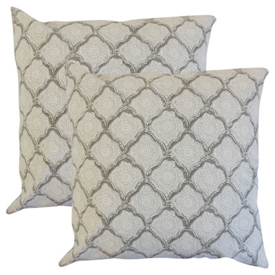 Geometric Cotton Throw Pillow
