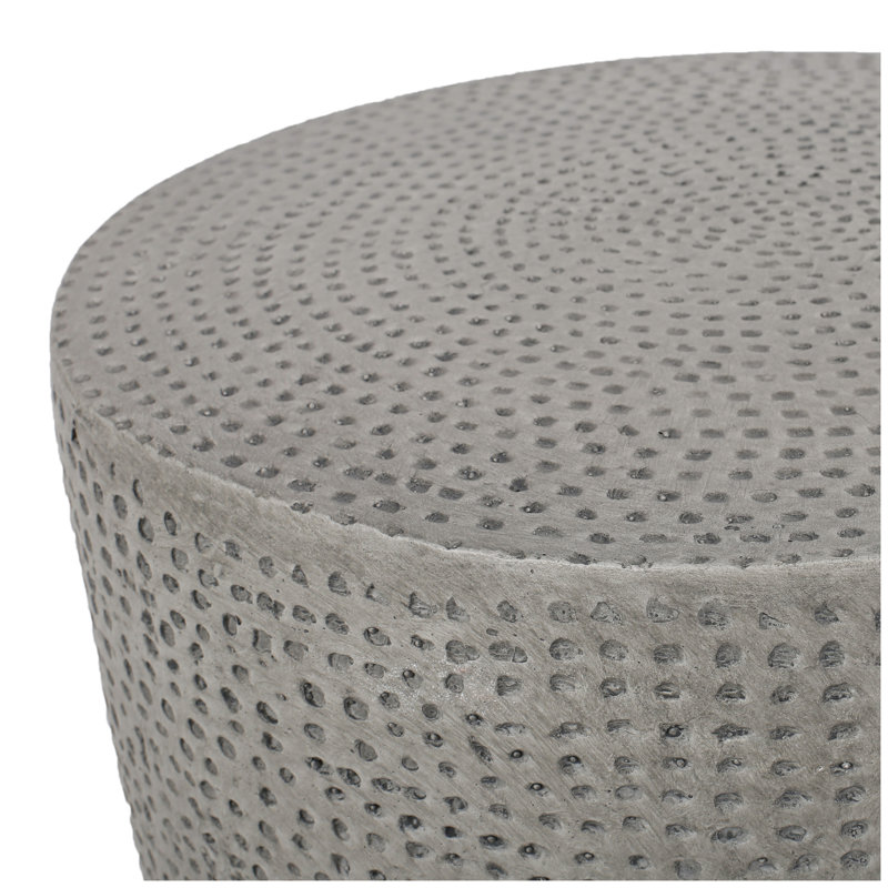 Table d'appoint d'extérieur en béton léger