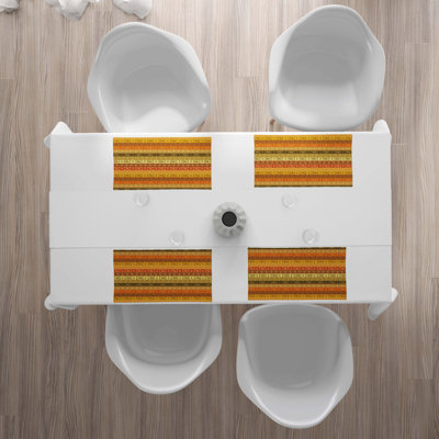 Polyester Geometric Rectangle Placemat