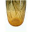 Vase en verre 5,5 "x 5,5" x 13,4 "avec ambre et gris dégradé, vase décoratif en verre pour la maison