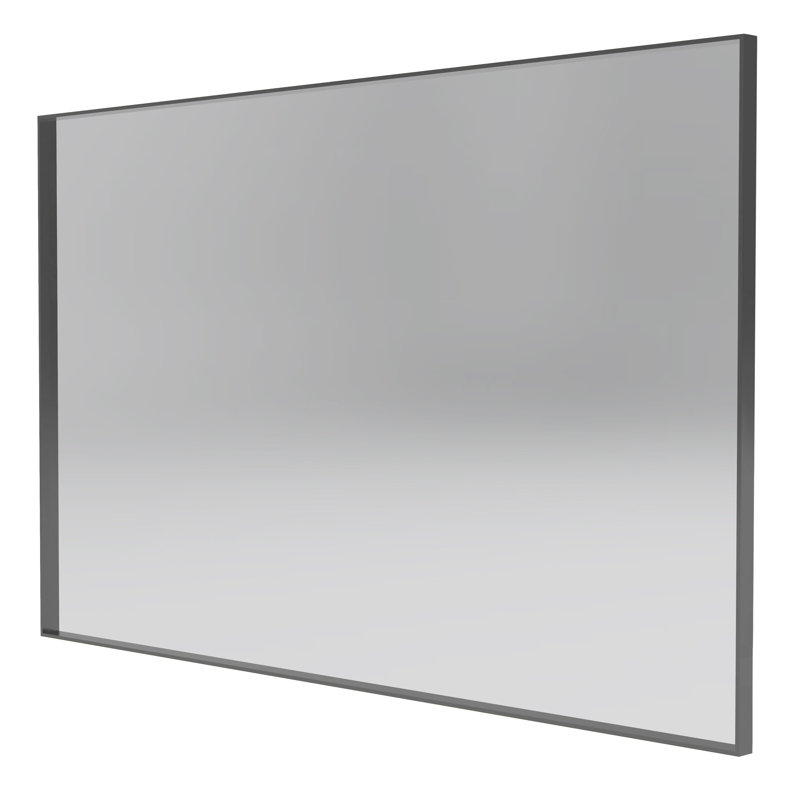 Miroir de salle de bain Jerey, Gris acier