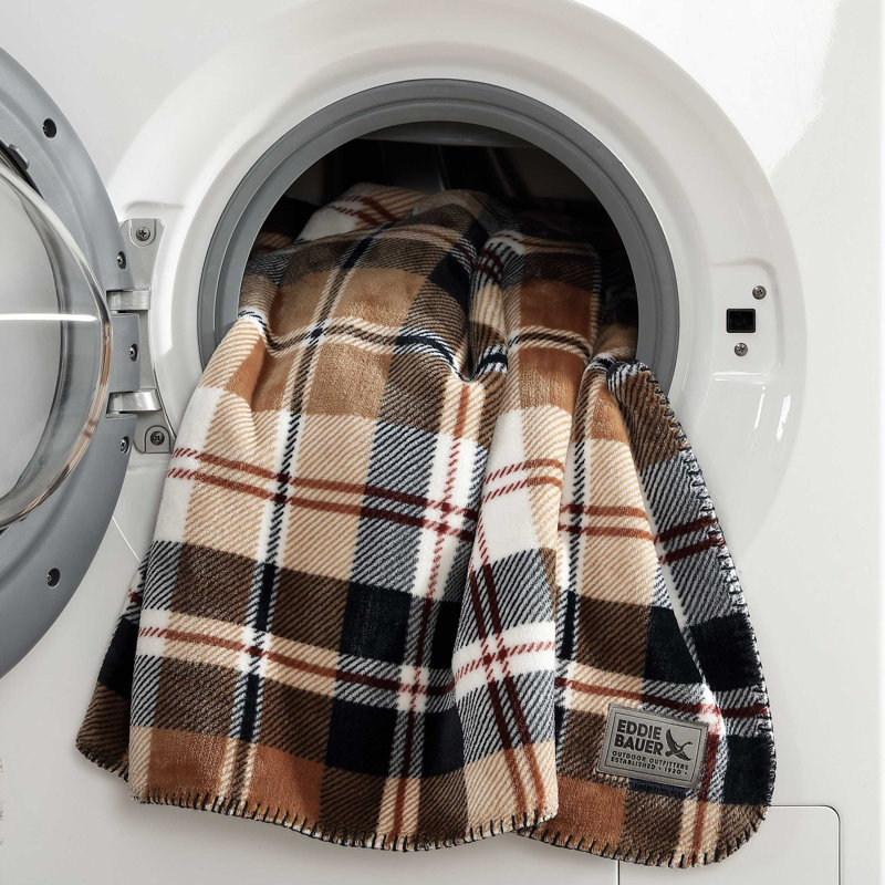 Couverture beige réversible Eddie Bauer, Grand lit