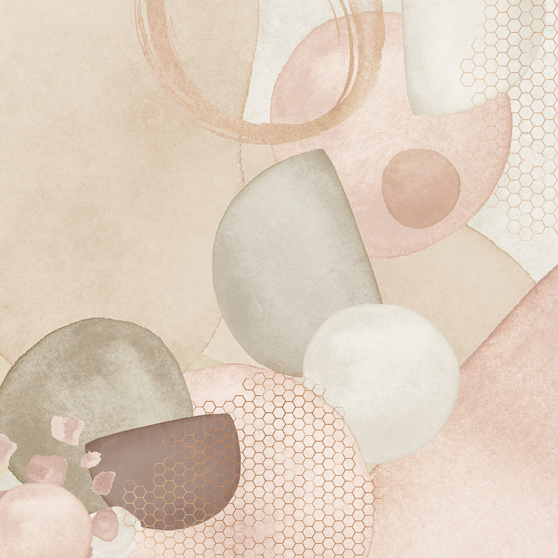Motifs de formes pastel, H 12 po x l 12 po