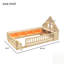 Lit en bois avec tête de lit en forme de maison, rangement, DEL, USB et prises de courant-1559150121