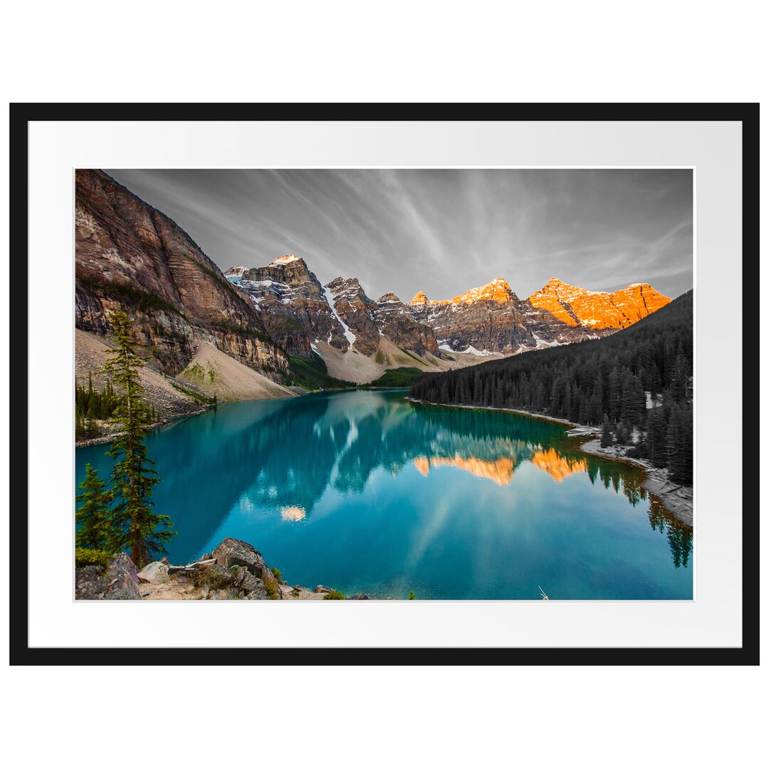 Gerahmtes Poster Moraine Lake in Canada