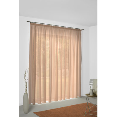 Sunday 82% Polyester And 18% Cotton Semi Sheer Curtain Single Panel