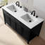 Meuble-lavabo double 54 po avec dessus Sebastiano-111376227