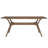 Arne Mid-Century Walnut Finish Rectangular Dining Set - 72" Walnut Top Table, Walnut Finish, Black Faux Leather Chairs, 5-Piece