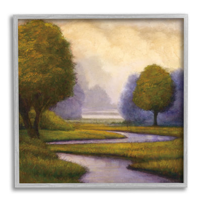 «Winding Stream Landscape River», estampe numérique par Gregory Williams