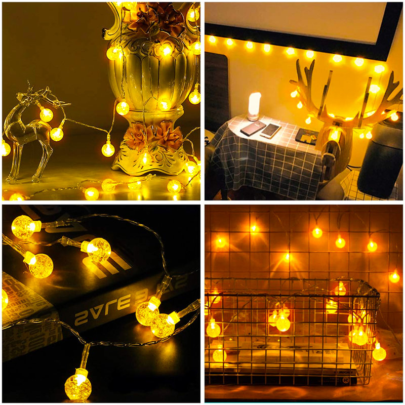 Ambry 975.4cm LED Battery Powered 80 - Bulb Fairy Lights String Light