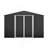 Outdoor Storage Shed 10X10 FT, Utility Metal Tool Storage With Lockable Doors And Updated Frame Structure, Large Metal Garden Shed For Backyard, Patio Lawn, Black-123950937-123950946