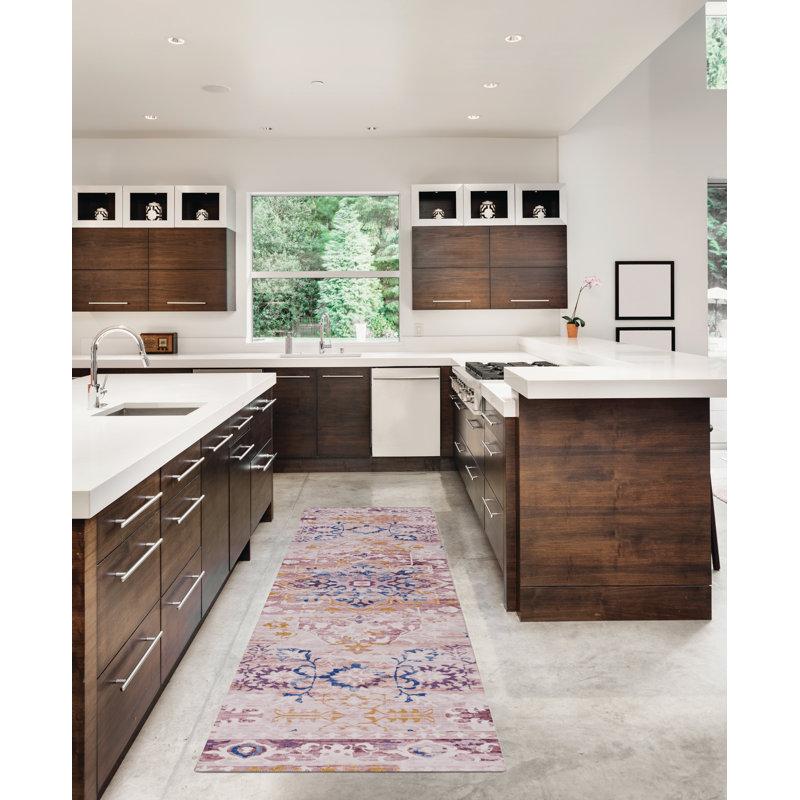Cloris Machine Washable Area Rug, Runner 2' x 8'