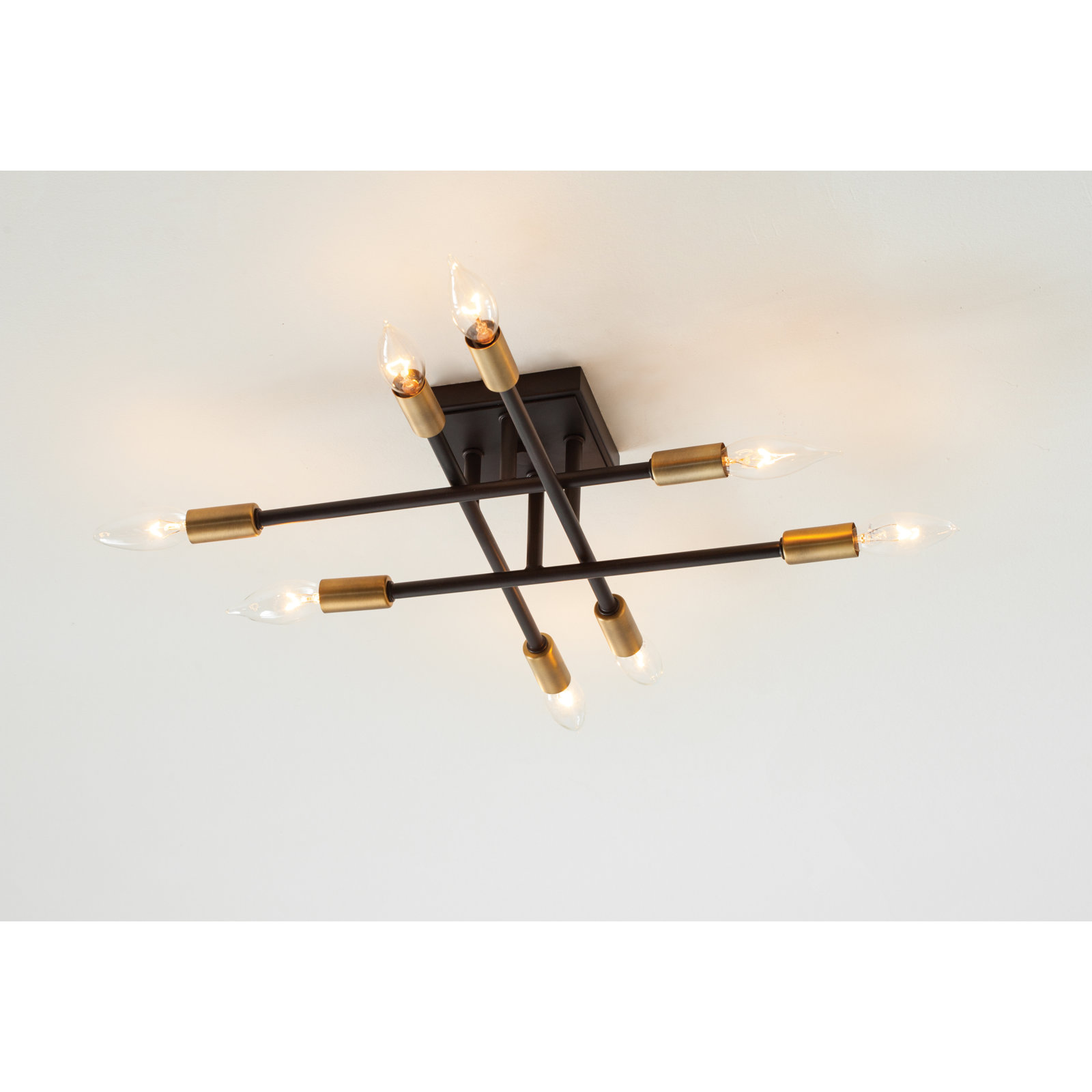 Jordy 8-Light Flush Mount, Dark Bronze
