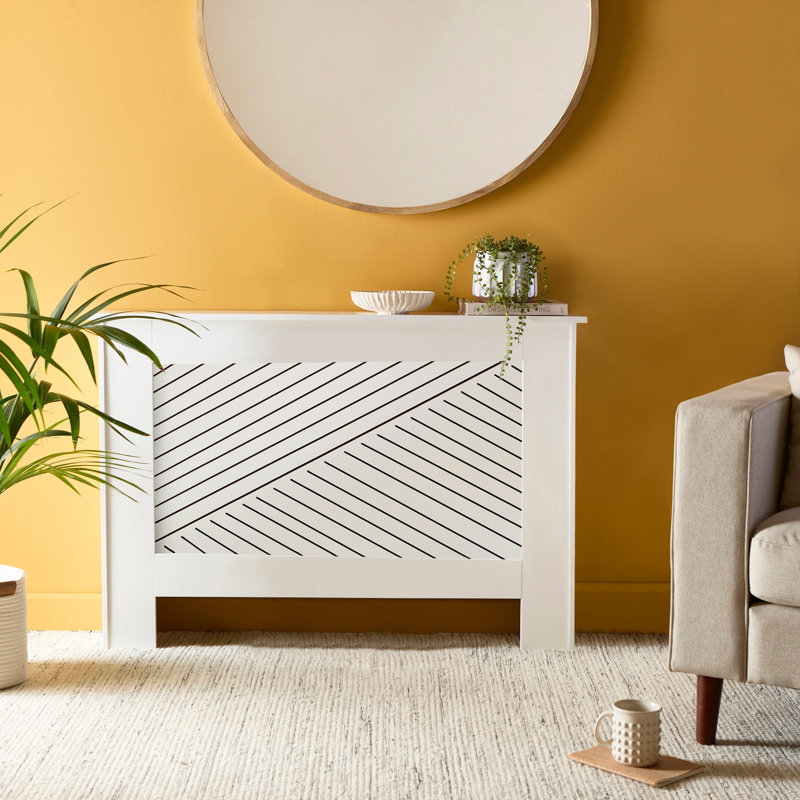 Minimalist Radiator Cover - White, Medium