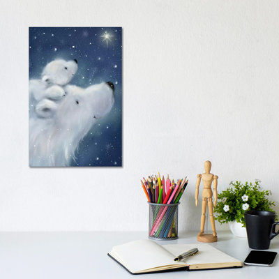 Polar Bear And Cub II by MAKIKO - Wrapped Canvas Gallery-Wrapped Canvas Giclée