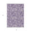 Tapis intérieur lavable abstrait mauve et lavande HomeRoots 8 pi x 10 pi