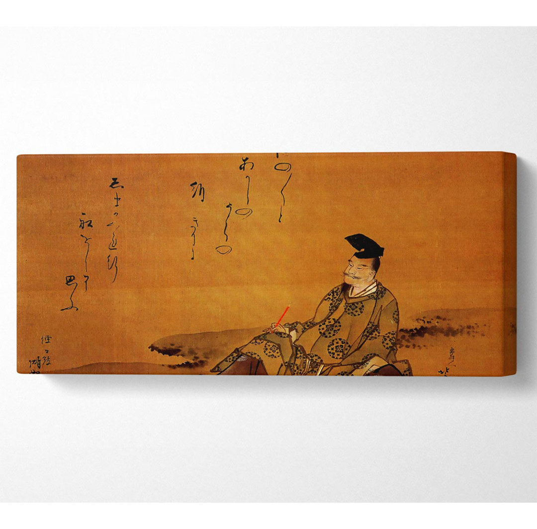 Hokusai der Dichter - Kunstdrucke auf Leinwand - Wrapped Canvas