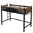 Twin XL Size Metal Loft Bed with Ladder, Storage Shelves & Bookshelf – Space-Saving No Box Spring Needed, Black-1288967472