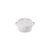 Le Creuset Stoneware Classic Round Mini Cocotte Mon Coeur 8 Oz
