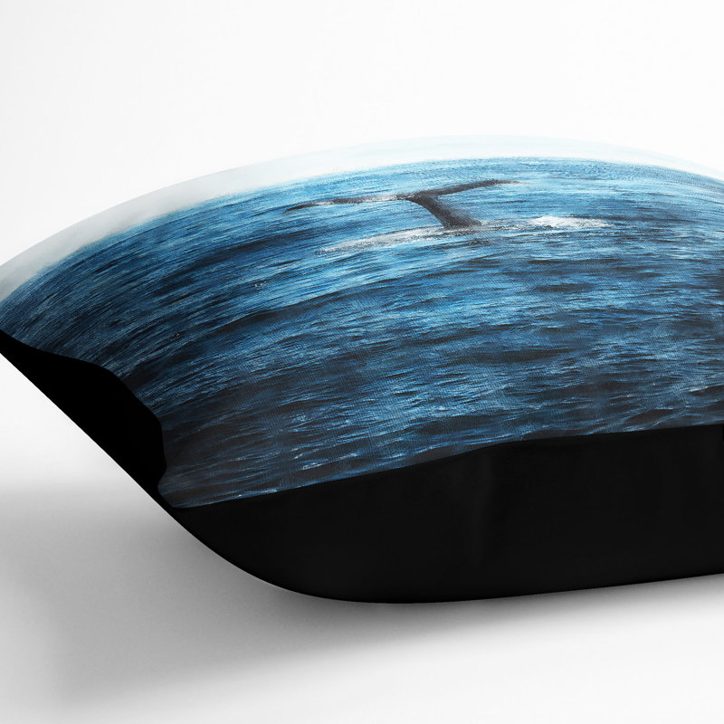 Square Throw Cushion, Black, 40cm H x 40cm W x 15cm D