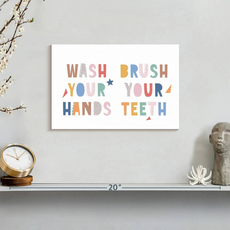 «Nursery Wash and Brush», reproduction sur toile, H 8 po x l 12 po x P 1 po