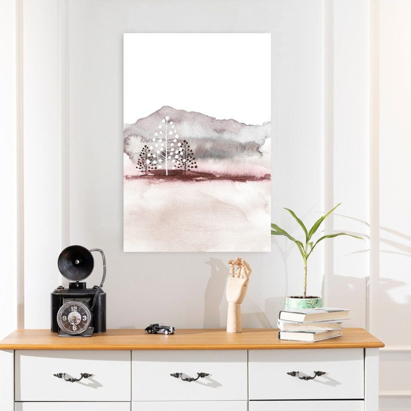 «Holiday Time 2», paysage contemporain abstrait, art naturel, 24" H x 16" W