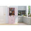 Garde-manger 72 po avec tablettes réglables et grand tiroir, rose-101174232