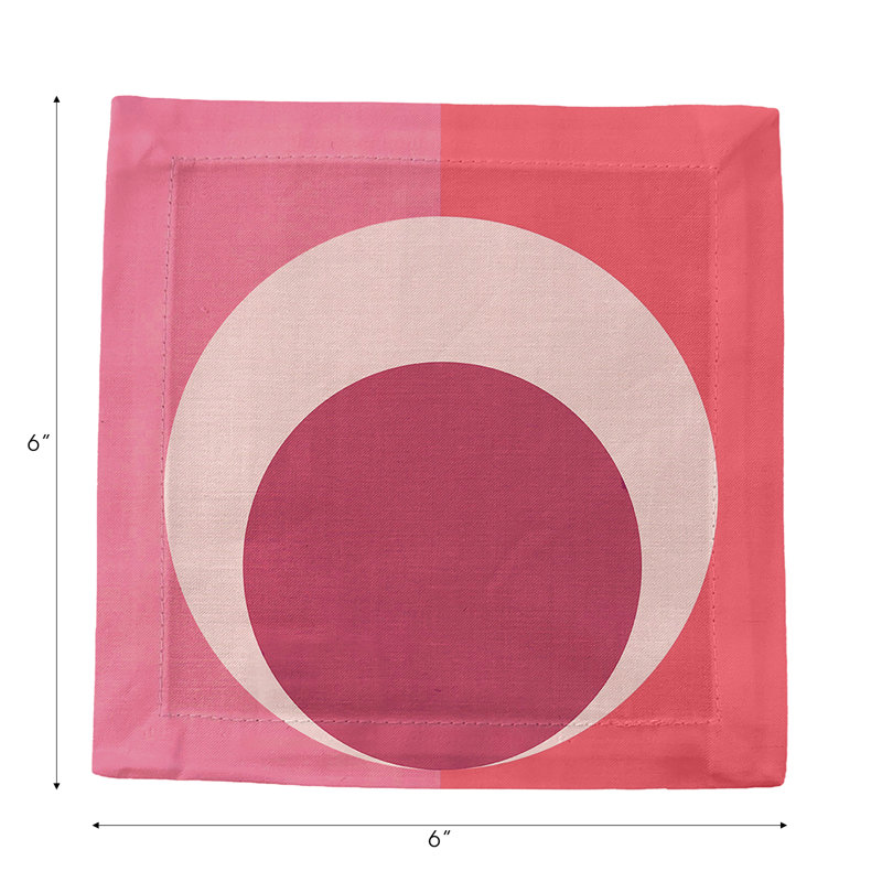 Square Napkins, Pink Coral
