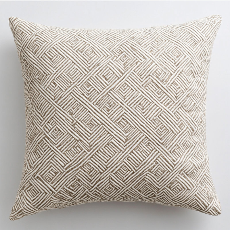 Geometric Weave Pillow