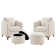 Hintz Soft Upholstered Storable Ottoman Barrel Armchair with Removable Back Pillow