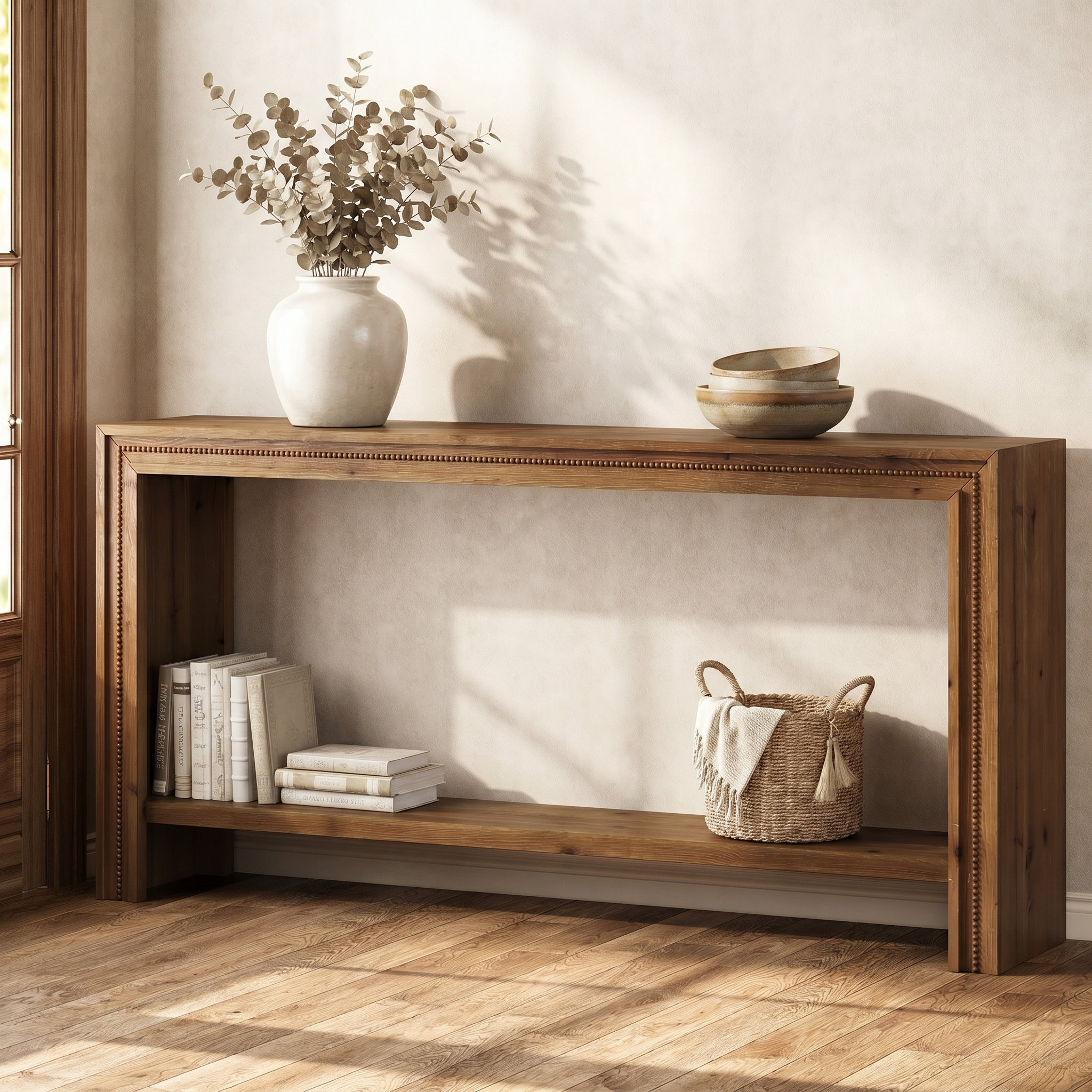 17 Stories 63-Inch Solid Wood Console Table | Wayfair