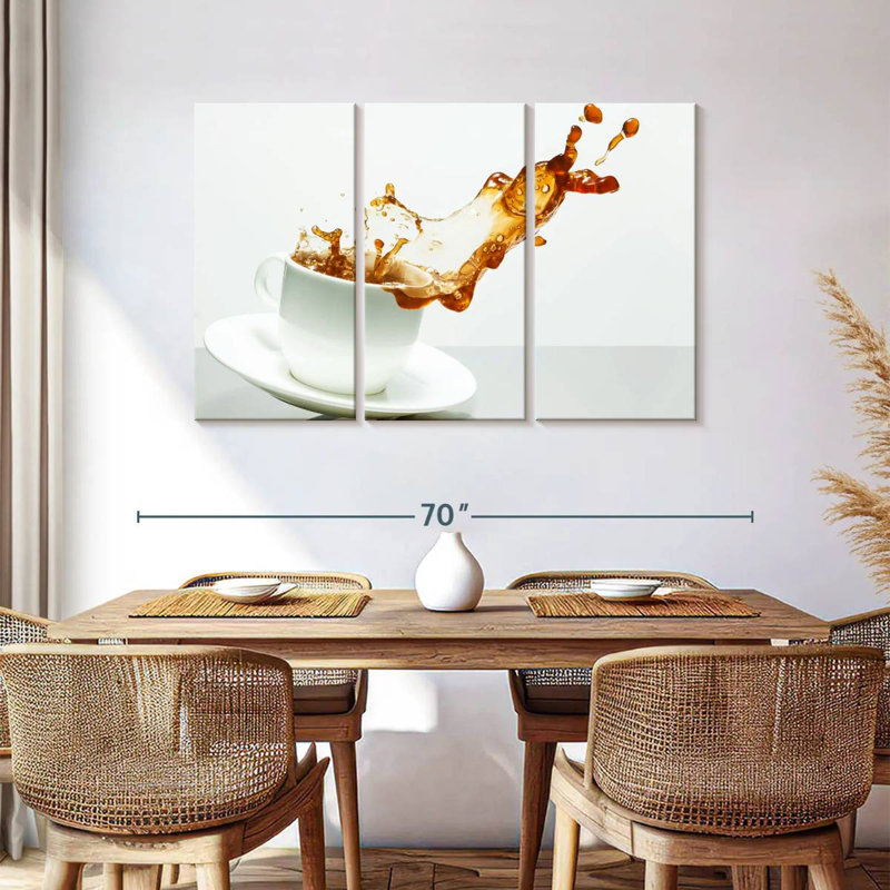 Yarlin Coffee Cup Splash, 36" H x 57" W