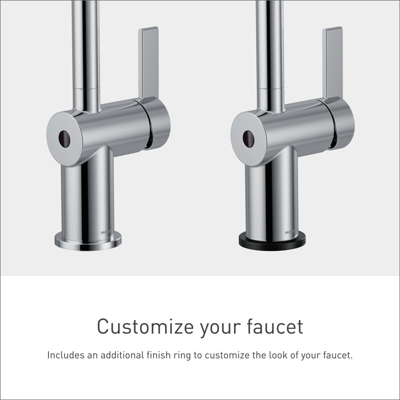 Moen Cia MotionSense Wave Single Handle Pulldown Kitchen Faucet with Power Clean Technology, Chrome