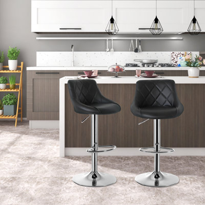 Figge Swivel Upholstered Counter Stool