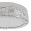 Elegance - Plafonnier encastré à DEL intégré - Finition chromée - Abat-jour diffuseur en cristal-372463410-372463404