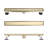 FINE FIXTURES Stainless Steel 36 inch Linear Shower Drain with Hair Trap and Tile Insert & Grate 2-in-1 Design-126533290