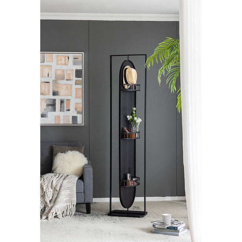 Miroir pleine grandeur avec tablettes