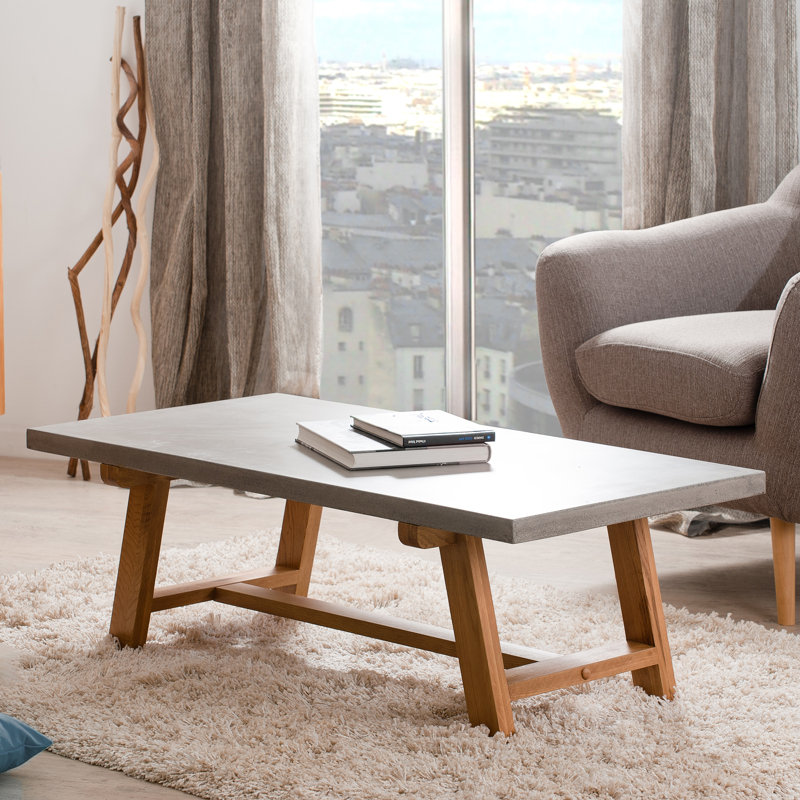 Nino Solid Wood Trestle Coffee Table