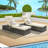 Outdoor Chaise Lounge Chair Set Of 2 With Storage Patio Pool Chairs Tanning Lounges For Outside,Beach Rattan Recliners With Adjustable Backrest, Table, Cushion For Poolside Backyard Garden-752586810-752586812