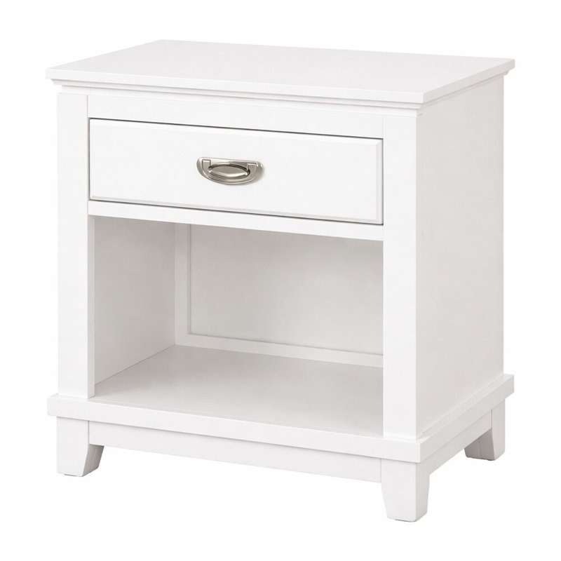Colin 1 tiroir 22 po Colin W Table de chevet, Blanc