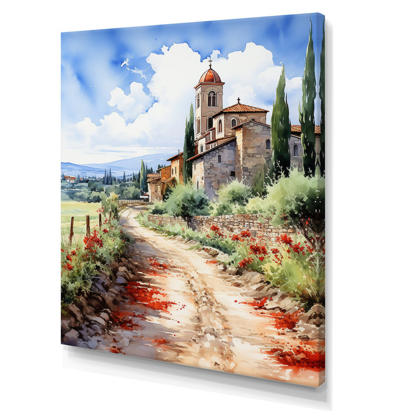 Italian Italian Charm II, H 32 po x l 24 po x P 1 po, Toile tendue