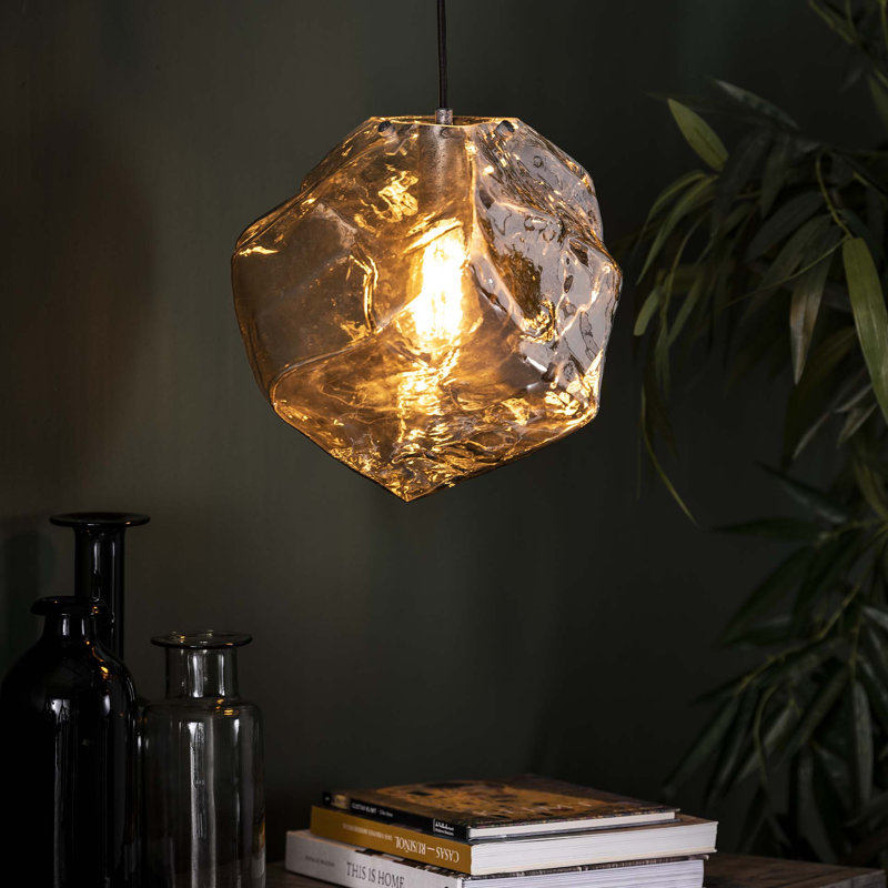 Abrahm 1 - Light Black Geometric Pendant