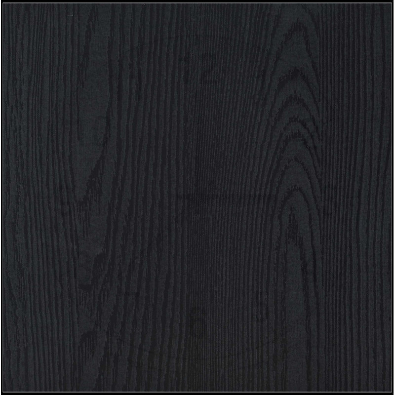 Table basse rectangulaire en stratifié avec finition noire durable Caroline