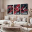 Ensemble de 3 tableaux sur toile « Eat Love Drink » pour la décoration de la cuisine et de la salle à manger-1397836203