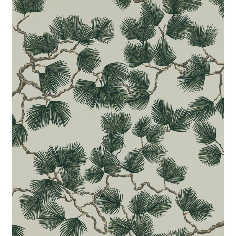 Nippon Floral Wallpaper Roll, Green