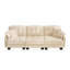 Canapé en chenille avec repose-pieds mobile et coussins capitonnés-109326148-109326150