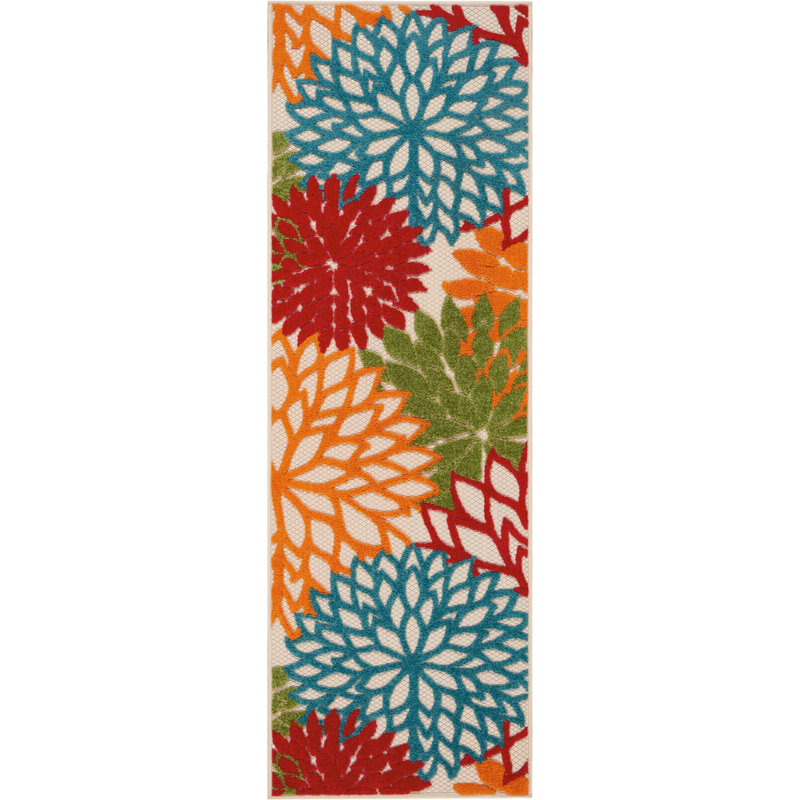 Abela Floral Indoor Rug, Runner 2' x 6'