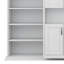 Lit escamotable double avec armoires de rangement coulissantes doubles, armoire murale cachée avec tablettes latérales doubles à 6 niveaux, lit mural peu encombrant-261961034