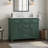 Allendale Sea Green Freestanding Single Bathroom Vanity With Engineered Stone Top-1607937276
