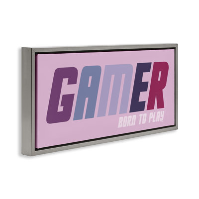 Cadre flottant Gamer né pour jouer, design par Yass Naffas Designs